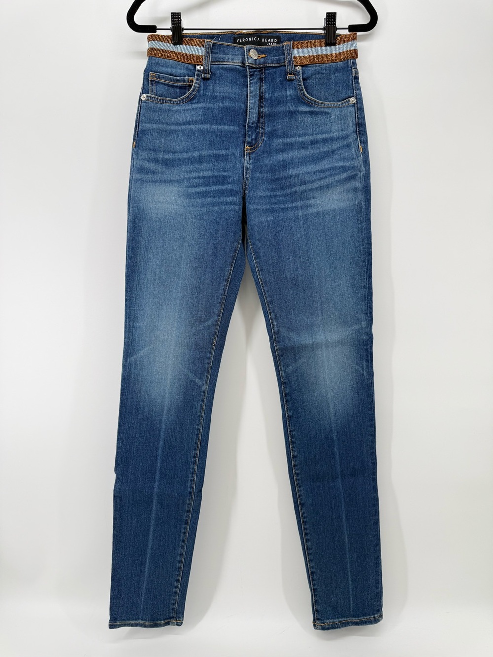 Veronica Beard Kate Skinny Hi-Rise skinny Jean 27 blue